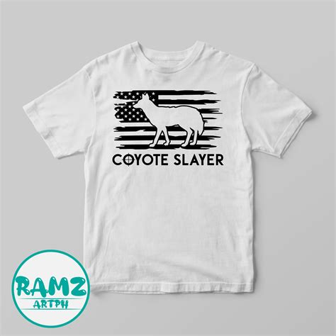 Hunting Svg File Coyote Us Flag Hunting Svg Coyote Hunting Etsy