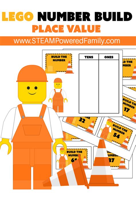 Lego Math Place Value Printable Build An Answer Challenge