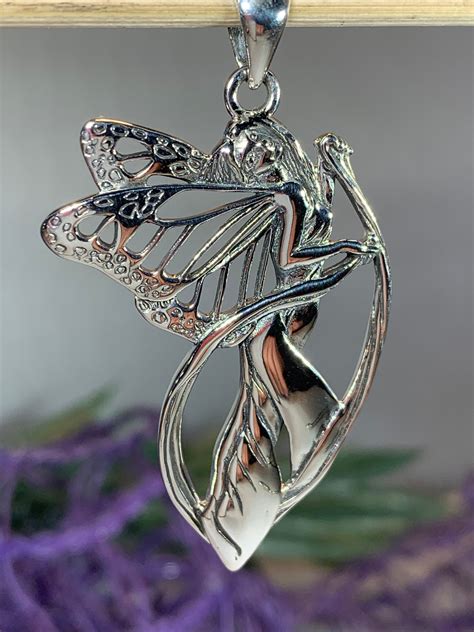 Fairy Necklace Celtic Jewelry Butterfly Jewelry Wiccan Jewelry