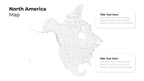 Map Of North America Template North America Map Powerpoint Templates