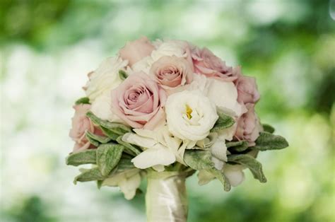 Dusky Pink Flowers Wedding Bouquets Pink Bridal Party Flowers