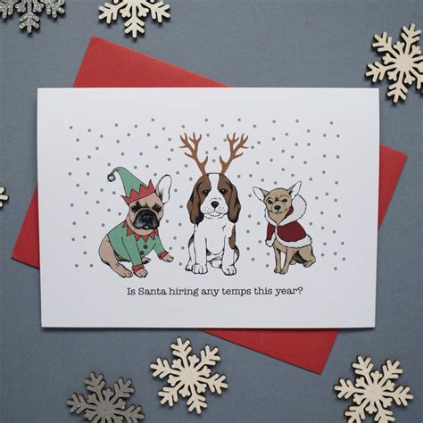 Funny Dogs Christmas Card Or Pack By Highland Jungle Dog Christmas