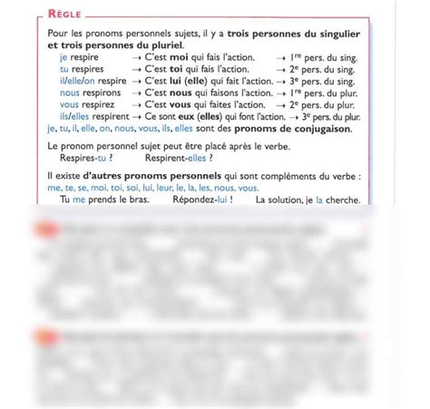 Solution Les Pronoms Personnels Cour De Fran Ais 1 Studypool