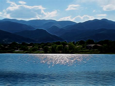 Down By The Lake Digital Art Digital Art By Ernie Echols Pixels
