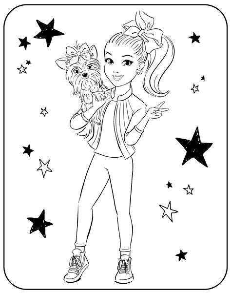 Printable Jojo Coloring Pages For Girls Christinaaxsteele