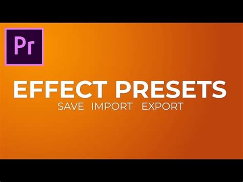 In addition to text, you can add images, shapes and. (28) SAVE, IMPORT & EXPORT effect PRESETS in Premiere Pro ...