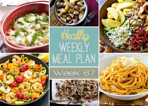 Healthy Weekly Meal Plan 67 Yummy Healthy Easy