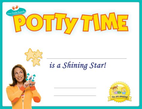 Free Printable Potty Training Certificate Printable Templates