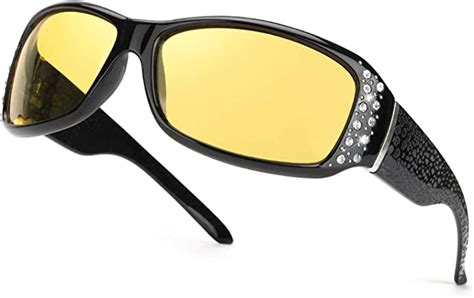 IGnaef Women S Night Vision Driving Glasses Polarized Fashion Design