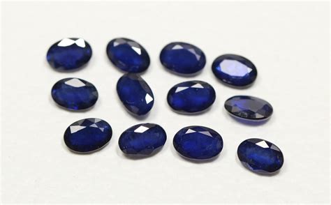 2 Pieces Natural Sapphire Faceted Loose Gemstone 4x6mm Oval Etsy