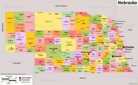 County Map Of Nebraska Maps Online For You 4872 The Best Porn Website