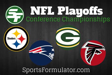 Nfl Playoff Predictions Conference Championships 2017 Sportsformulator