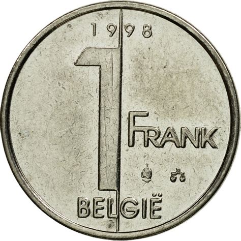530491 Coin Belgium Albert Ii Franc 1998 Brussels Au50 53