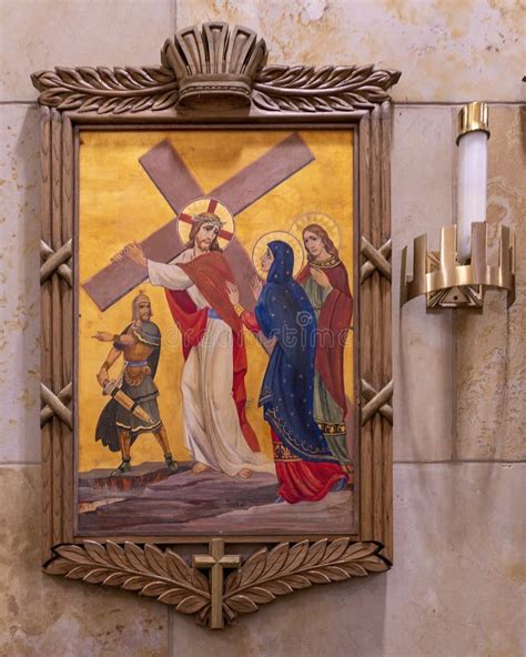 The Fourth Of The Fourteen Stations Of The Cross Inside Christ The King