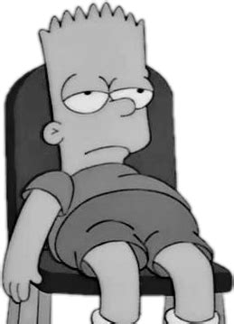 Открыть страницу «sad simpsons memes» на facebook. bartsimpson sad sticker remix blackandwhite tumblr bart...