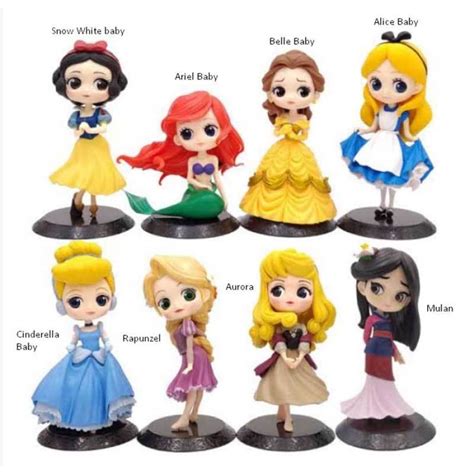 Jual Q Posket Figure Disney Princess Snow White Aurora Rapunzel Ariel