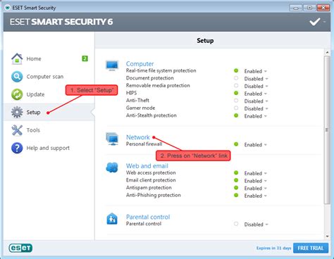 Comprehensive error recovery and resume capability will restart broken or interrupted downloads due to lost. How to configure ESET Smart Security to work with Internet ...