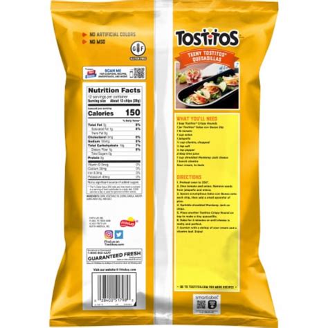 tostitos® white corn crispy rounds tortilla chips 12 oz kroger