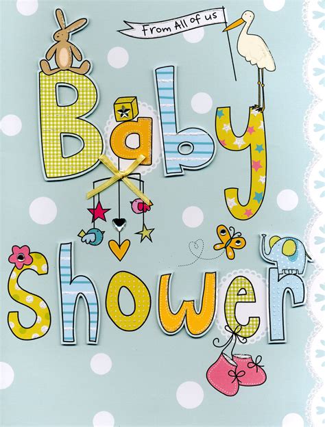  congratulations to an amazing mom. Baby Shower From All Of Us Gigantic Greeting Card | Cards