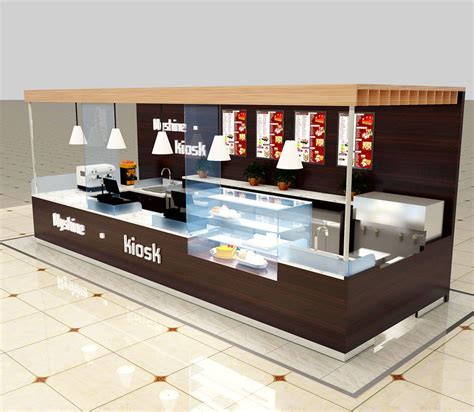 China Myshine Customize Retail Coffee Shop Kiosk Cafe Bar Counter