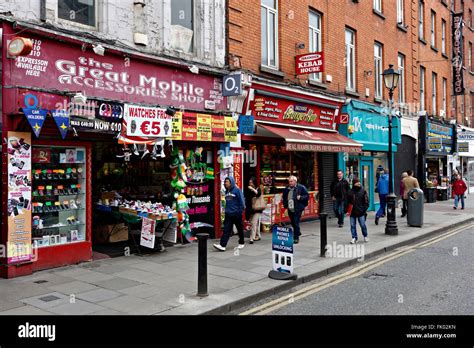 Small Retail Shops In Talbot Street Selling A Variety Of Goods Dublin
