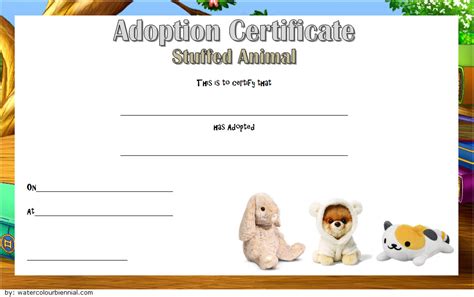 Michelson found animals can connect you with amazing animals who are looking for their new forever home! Stuffed Animal Adoption Certificate Template: 7+ Ideas FREE