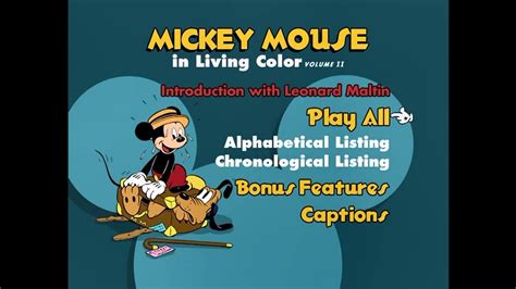Walt Disney Treasures Mickey Mouse In Living Color Volume Two Disc One