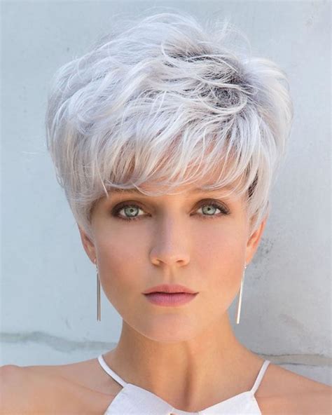 Short Hairstyles For Grey Hair 2019