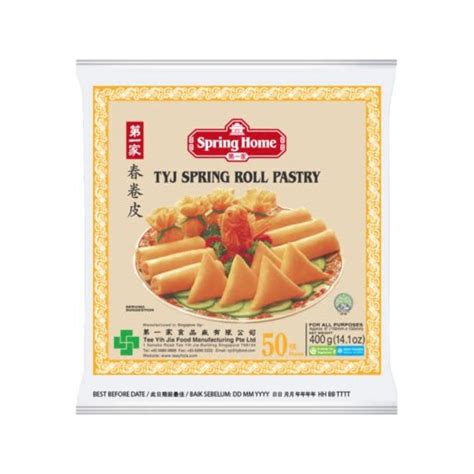 Spring Home TYJ Spring Roll Pastry 50 Sheets 6inch 400g