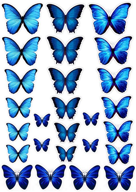 Borboletas Azul Mariposa Imprimible Mariposas Para Imprimir Temas