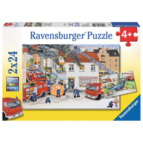 Ravensburger Puzzle 2 X 24 Teile Bei Der Feuerwehr Kinderpuzzle 9