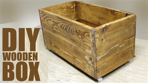 Diy Wooden Box Pallet Wood Project Youtube