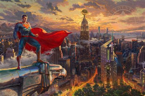 Superman Protector Of Metropolis By Thomas Kinkade Superman