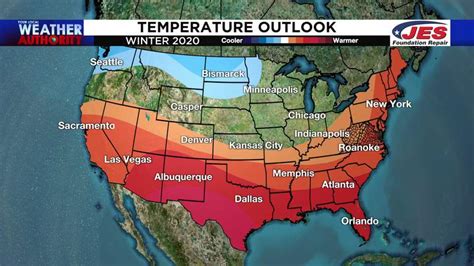 Noaa Releases 2020 2021 Winter Forecast Expecting Warmer Temperatures In The South