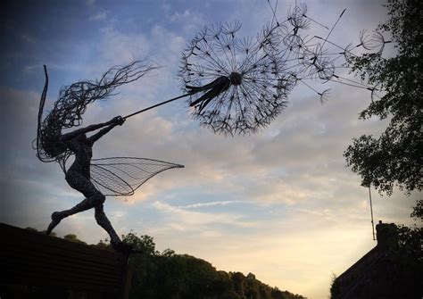 Robin Wight Fantasy Wire Fairies Sculptures Robin Wight Fantasy