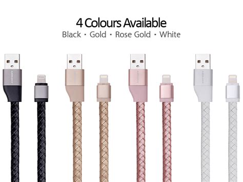 Momax Elite Link 1m Lightning Leather Cable