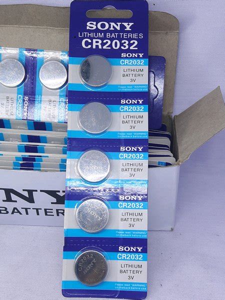 Jual BATRE CMOS SONY LITHIUM 3V TYPE CR 2032 1 KOTAK ISI 100PCS Di