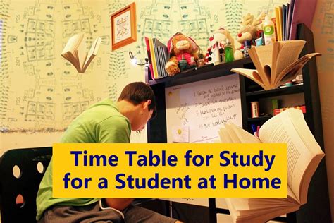 How To Make Time Table For Study At Home - Study Poster