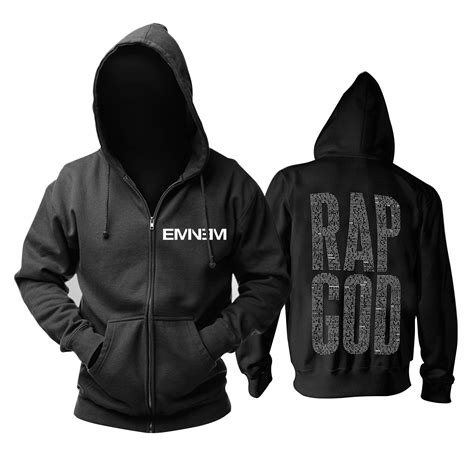 Hoodie Eminem Rap God Black Pullover Idolstore Merchandise And
