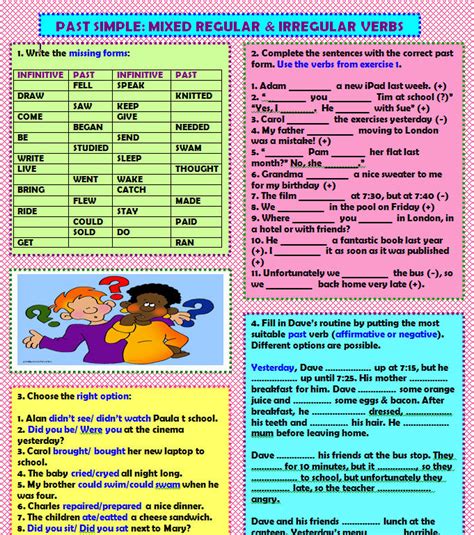 Awasome Simple Past Tense Exercises Regular And Irregular Verbs Ideas Hot Sex Picture