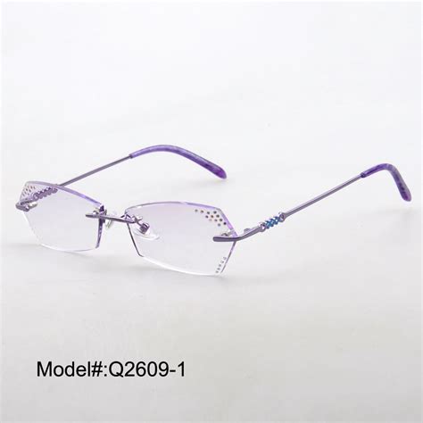 My Doli Q2609 Rimless Women Style Trimming Myopia Eyewear Eyeglasses Rx Optical Frames