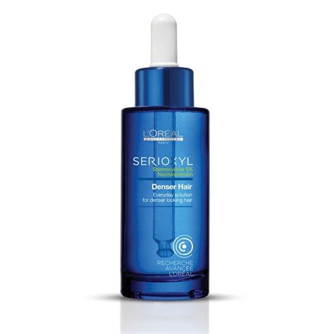 A molecule that mimics the environment required for stem cell stimulation to awaken dormant follicles for. L'Oréal Serioxyl Hair Serum (Denser Hair) | Adel Professional