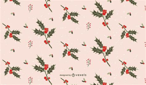 Mistletoe Christmas Pattern Design Vector Download