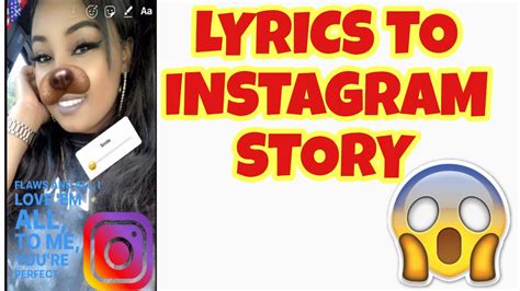 How To Add Lyricsmusic To Instagram Story Youtube