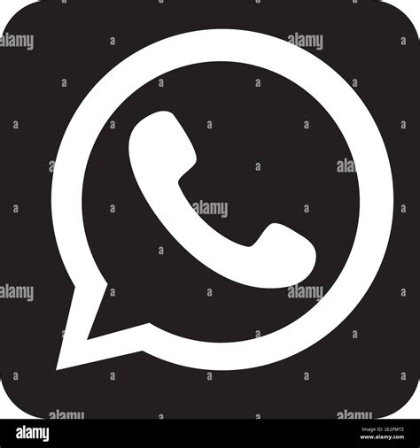 Whatsapp Logo Symbol Icon Over White Background Silhouette Design