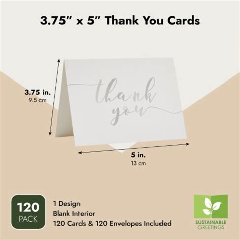 Blank Thank You Cards Bulk With Envelopes For Wedding Shower X In