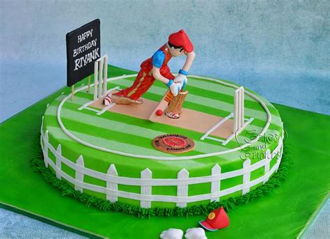 Cricket Cake !! - Decorated Cake by Hima bindu - CakesDecor