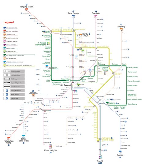 Great for everyday reference or tourist use. Jadual Perjalanan dan Harga Tiket MRT Malaysia 2020 - MY ...