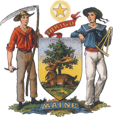 Logosociety The Great Seal Of The State Of Maine