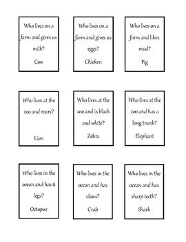 Cariboo Animal Guessing Game by Charli Shipman SLP | TpT
